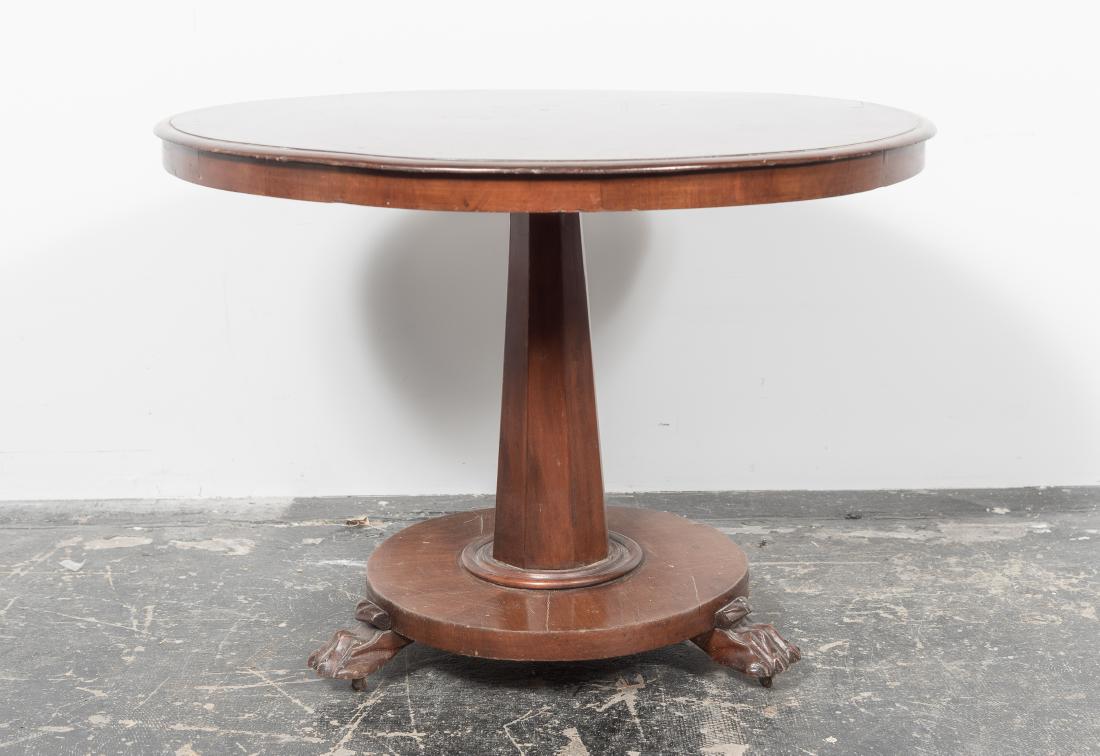 19th C. Continental Mahogany Tilt Top Table (1 of 9)