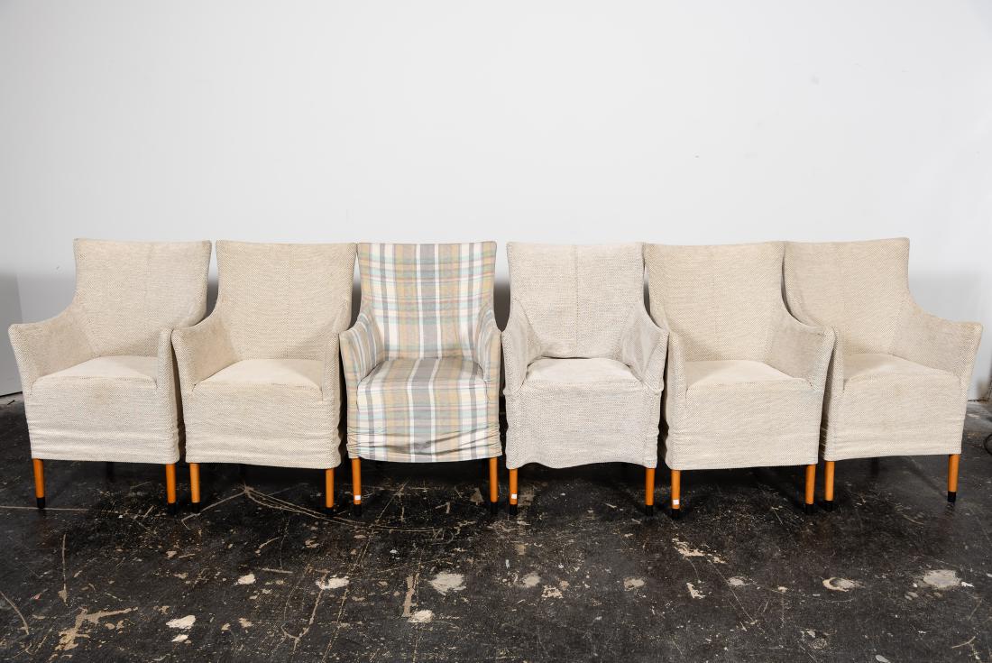 Set, 6 Giorgetti "Giorgina" Arm Chairs (1 of 11)
