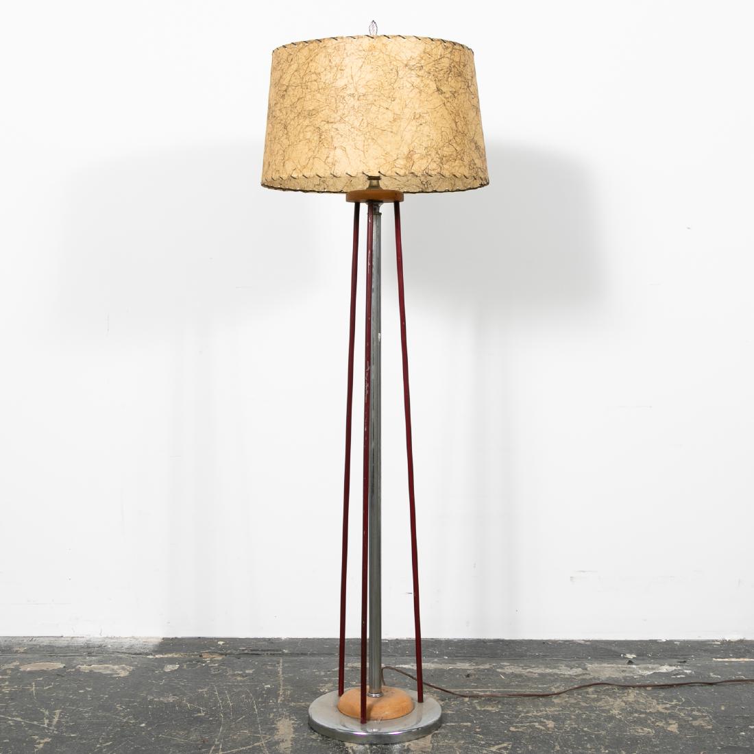 Style Of Gerald Thurston Teak Floor Lamp