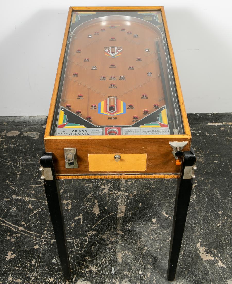 1934 J. P. Seeburg "Grand Casino" Pinball Machine (1 of 7)