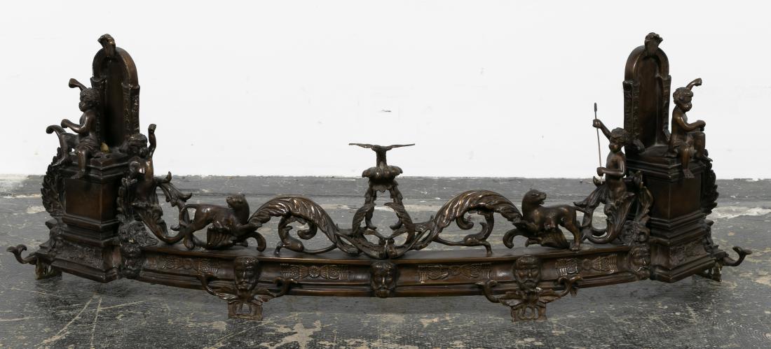 Maitland Smith Figural Putti Fireplace Fender (1 of 8)