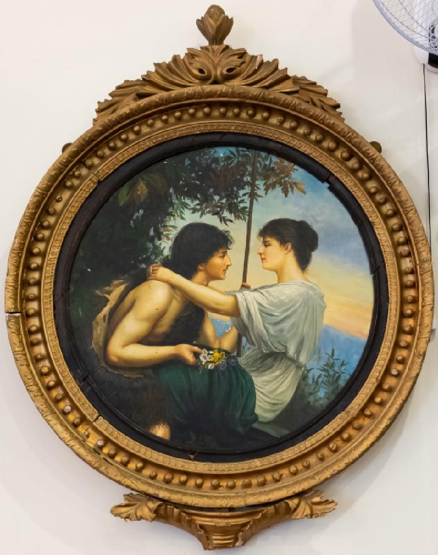 George III Frame w/Oil Painting, 19th (1 of 4)