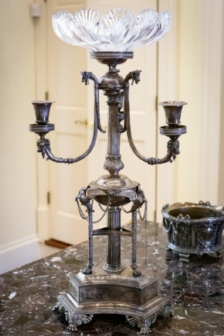 Monumental 3 Light Epergne Candelabra (1 of 3)