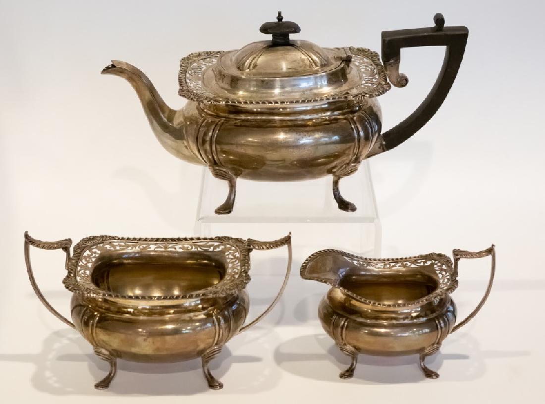 3 Pc English Victorian Sterling Tea Service (1 of 5)