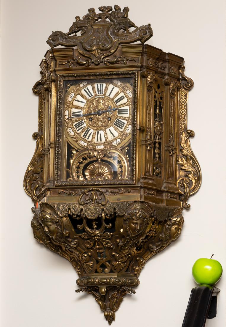 Lerolle Freres Monumental Gilt Bronze Cartel Clock (1 of 10)