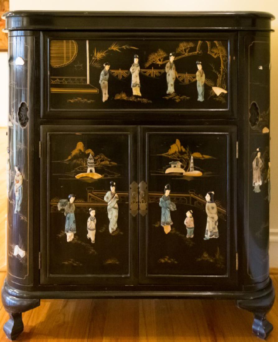 Oriental bar cabinet deals