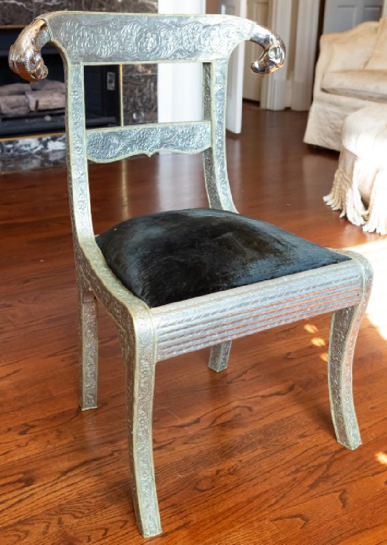 Anglo Indian Ram's Head Side Chair (1 of 6)