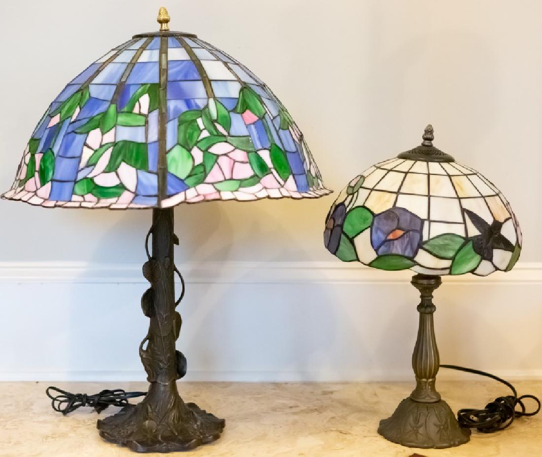 Two Contemporary Stained Glass Table Lamps Mar 17, 2019 Ahlers