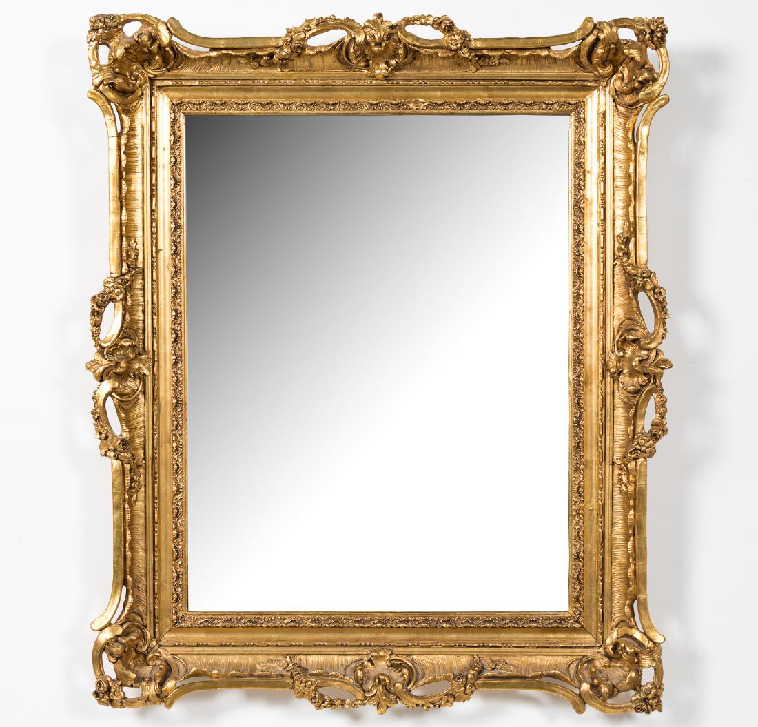 Rococo Style Giltwood Mirror (1 of 3)