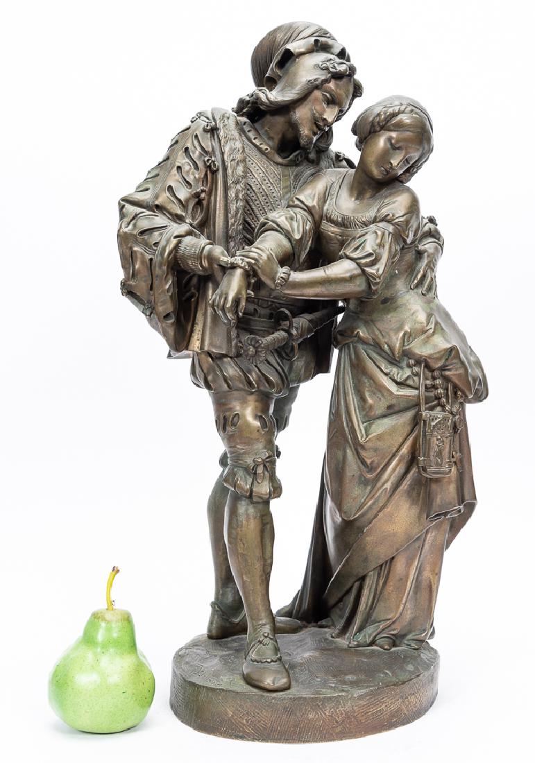 G. Deniere "Faust & Marguerite" Bronze Sculpture (1 of 7)