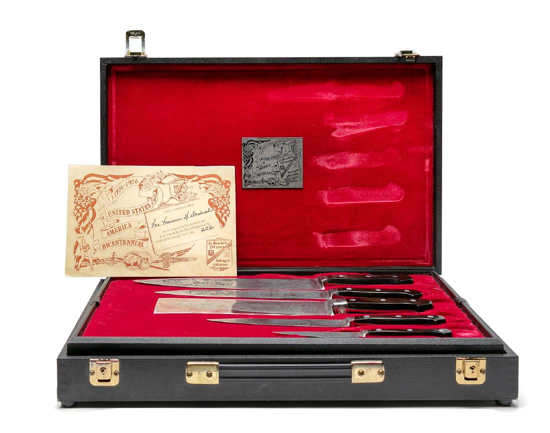JA Henckels Bicentennial Cased Knife Set, 1976 Apr 07, 2019 Ahlers