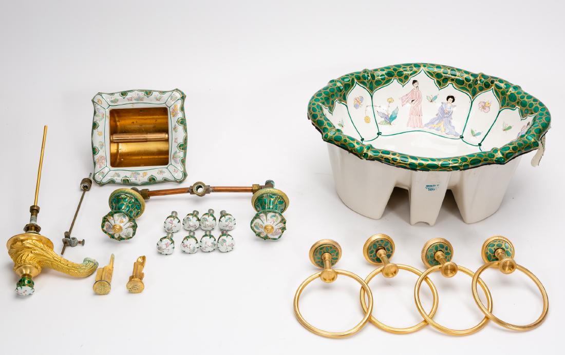 25 PC Sherle Wagner "Floral Chinoiserie" Fixtures (1 of 10)