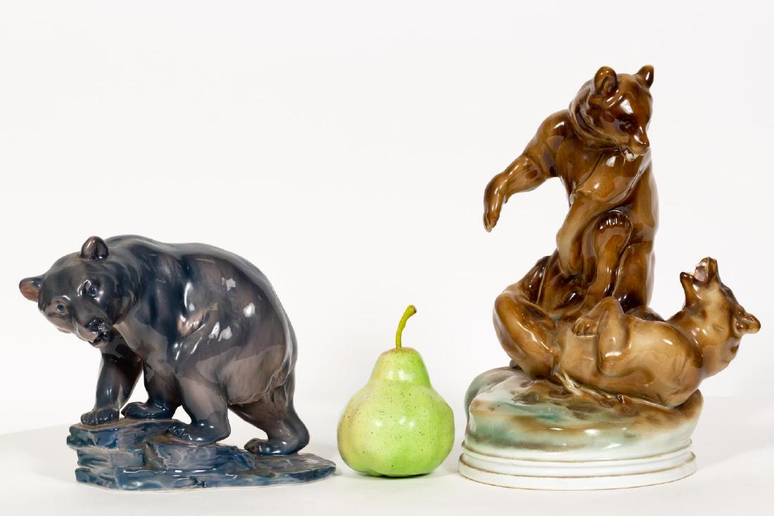 Group, Two Continental Bear Porcelain Figurines (1 of 7)