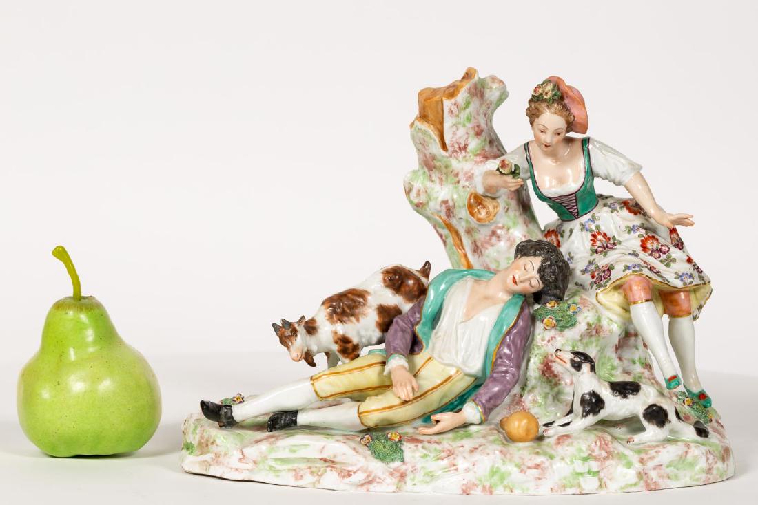 French Porcelain Figural Group Figurine (1 of 6)