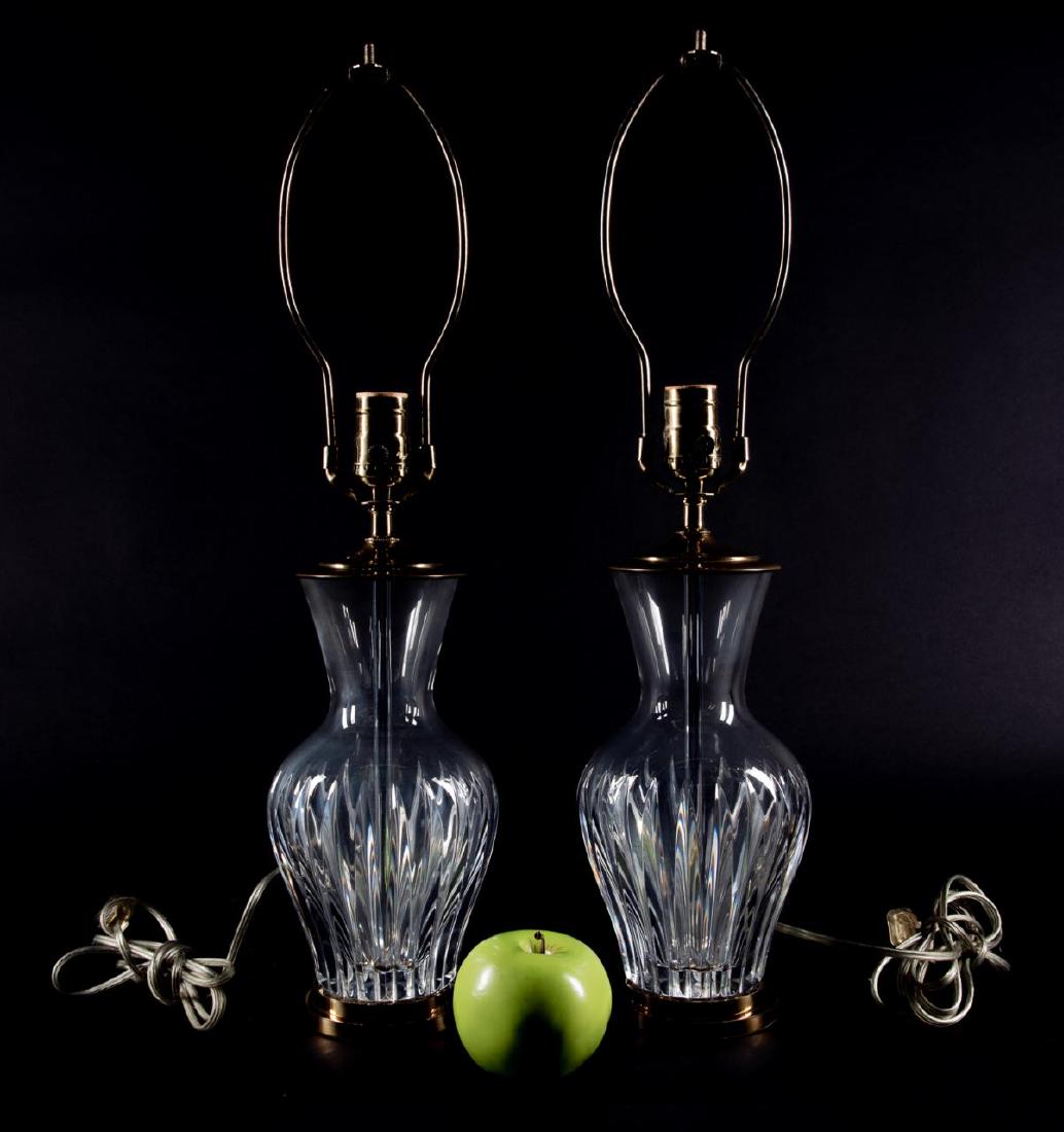 Pair, Baccarat Urn Form Crystal Table Lamps (1 of 6)