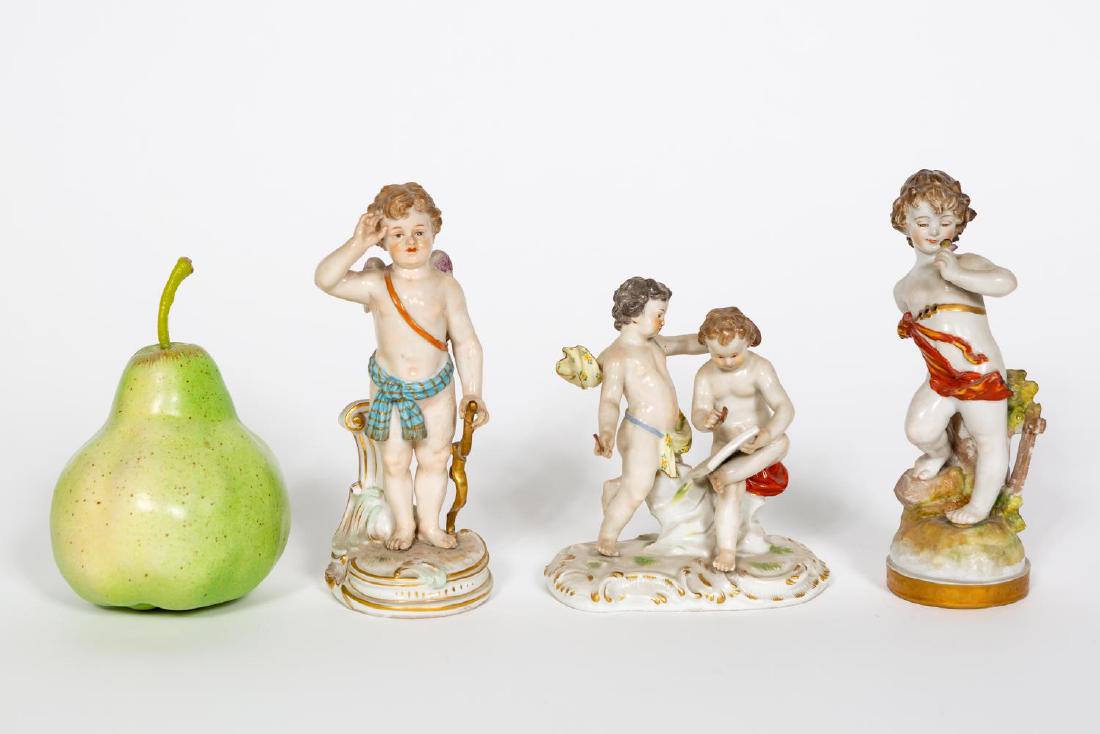 Three, Meissen & Volkstedt Porcelain Figurines (1 of 7)