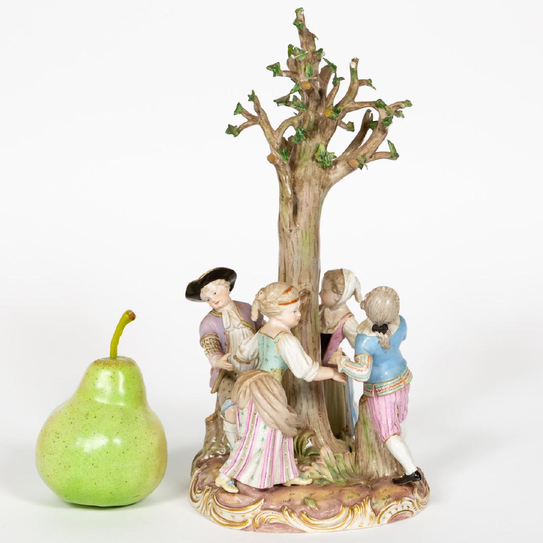 Meissen Children and Tree Porcelain Figurine (1 of 5)