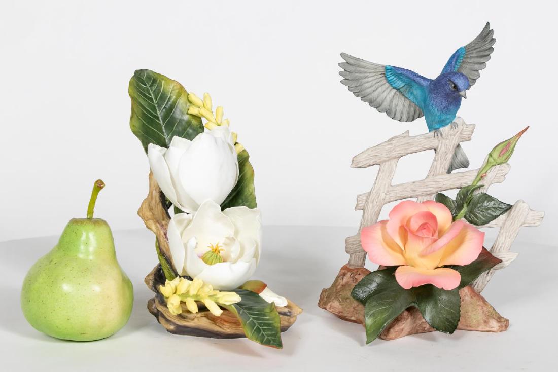 Two Boehm Floral and Bird Porcelain Figures (1 of 6)