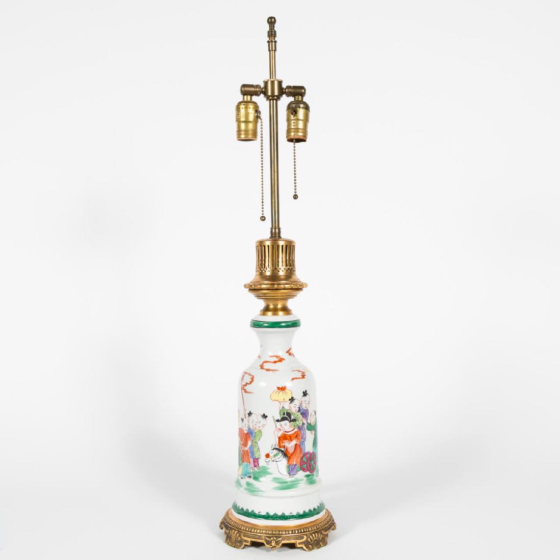Porcelain de Paris Chinoiserie Motif Table Lamp (1 of 6)