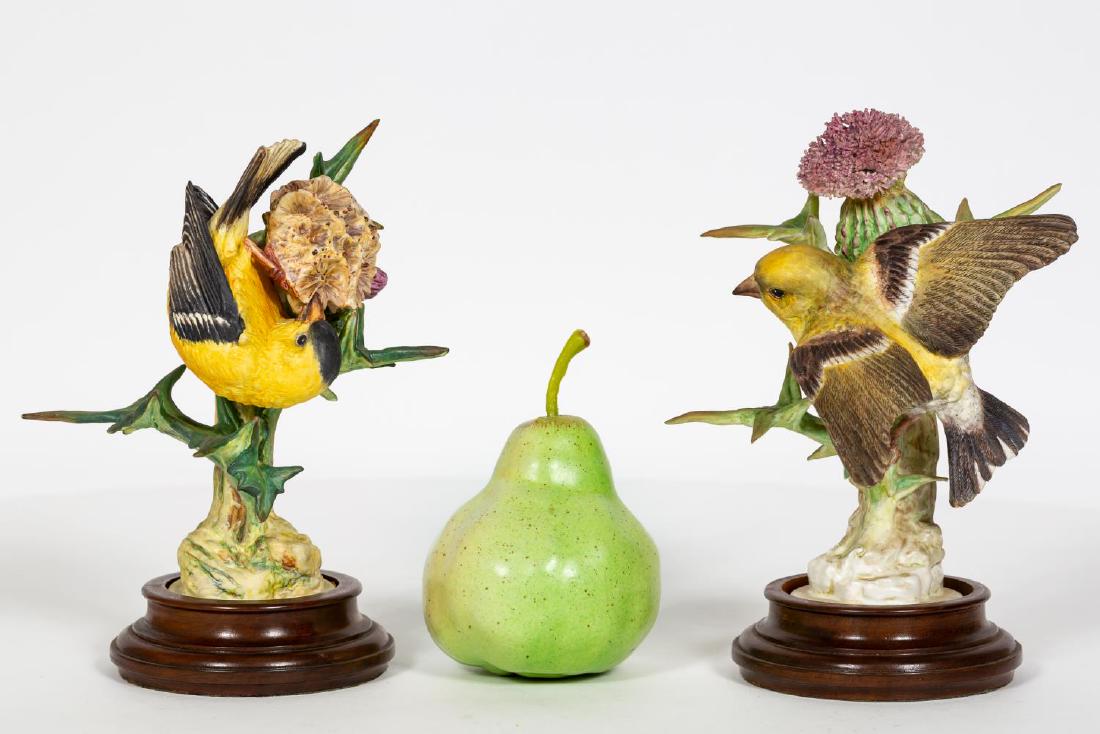 Pair, Doughty Goldfinch Bird Figurines  w/ Bases (1 of 7)