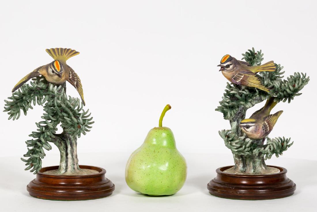 Pair, Doughty Golden Crown Kinglets on Stands (1 of 7)