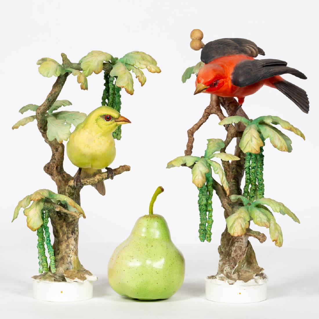 Pair, Doughty Scarlet Tanagers w/ Original Boxes (1 of 7)