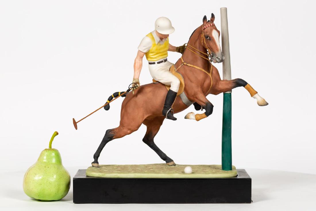 Boehm Porcelain Polo Player Figurine on Base (1 of 6)