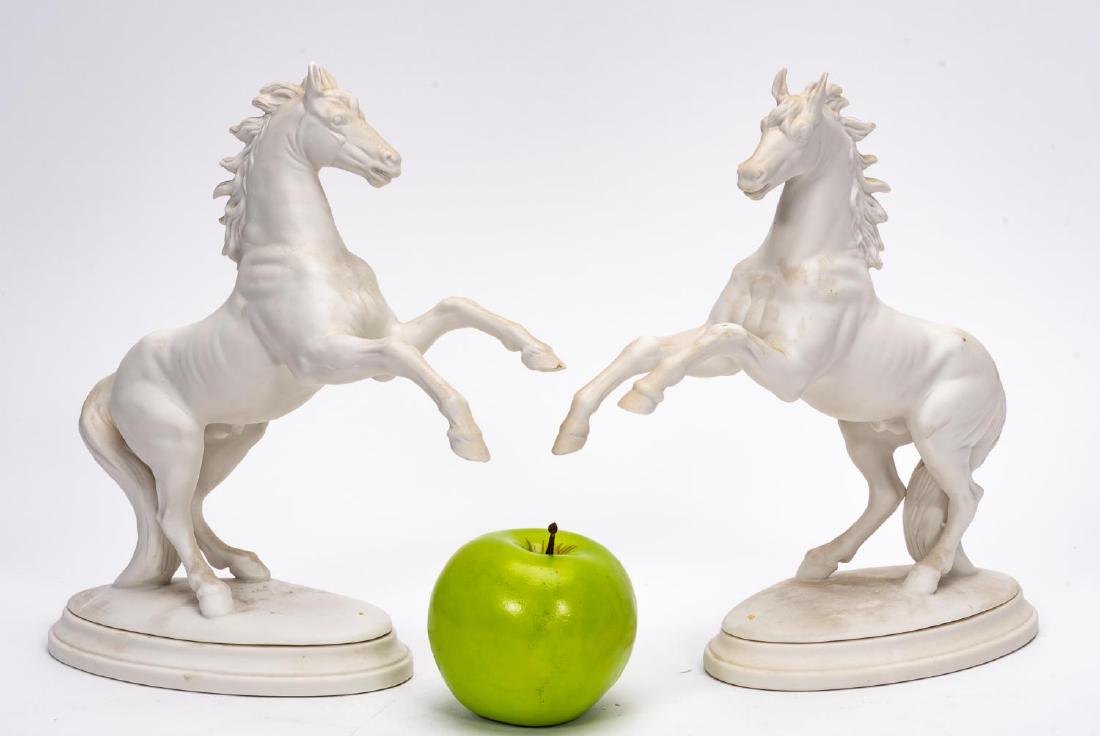 Pair, Boehm Arabian Stallion Figurines on Stands (1 of 6)