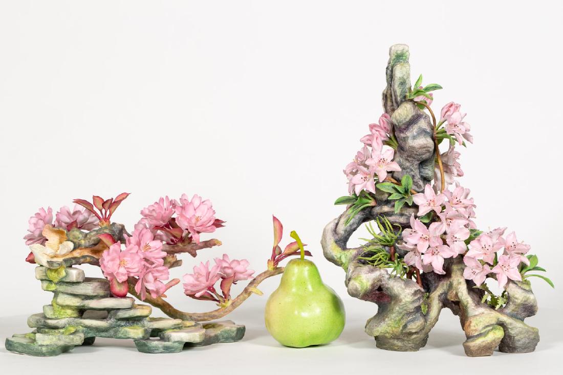 2 Connoisseur Porcelain Limited Ed. Pink Flowers (1 of 5)