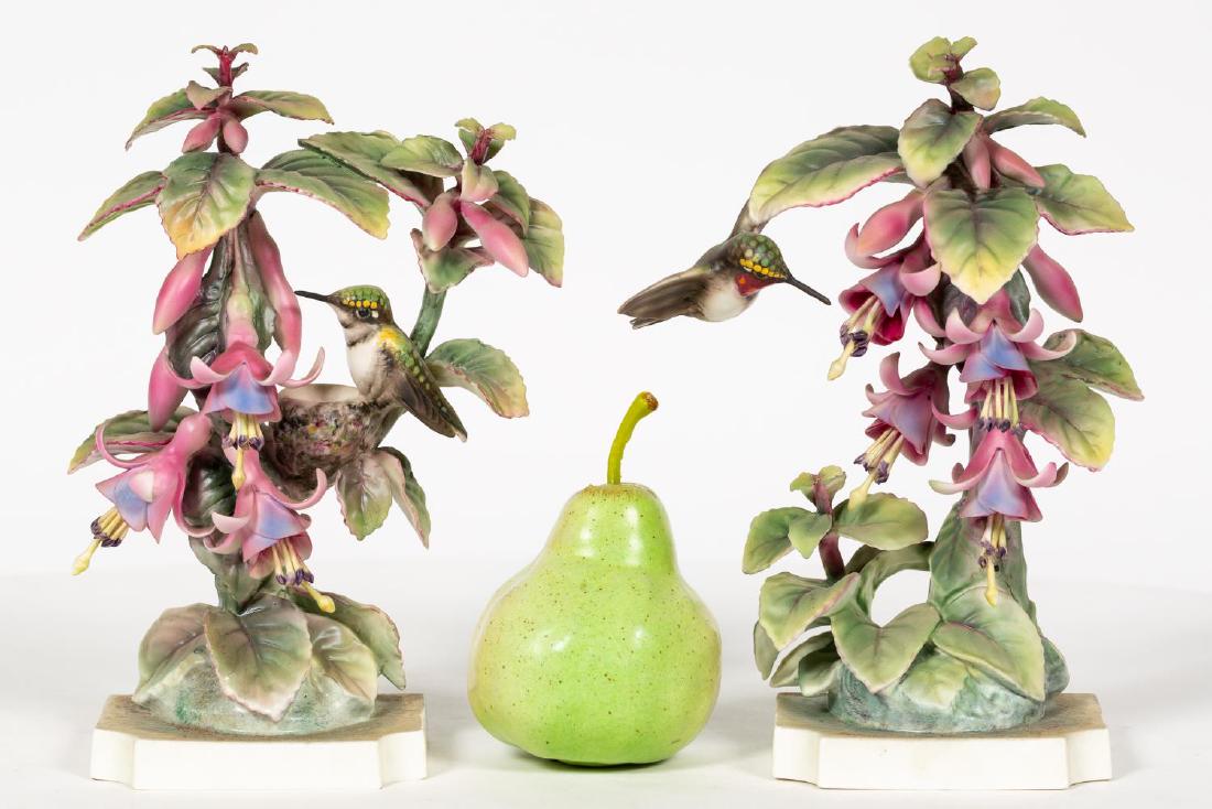 Pair, Doughty Ruby Throated Hummingbirds w/ Box (1 of 7)