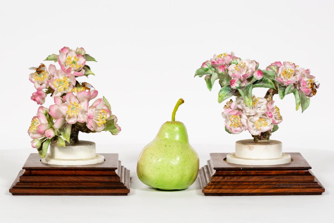 Pair, Doughty Apple Blossoms on Stands, w/ Boxes (1 of 8)