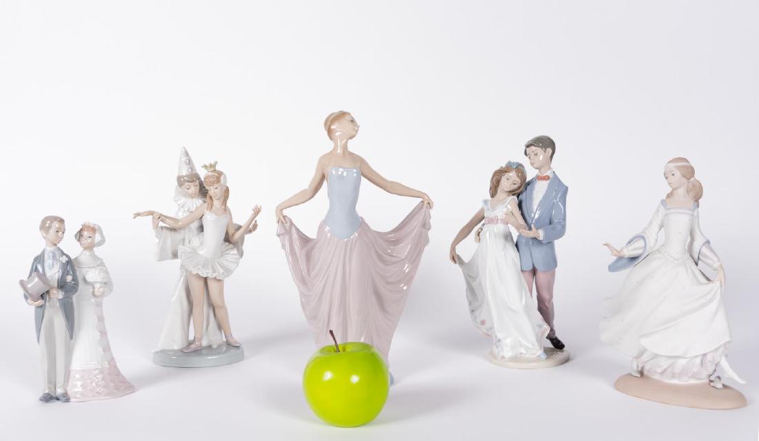 Lladro Porcelain Grouping, 5 PCs (1 of 6)