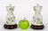 Pair, Chinese Oil Lamps on Wooden Bases