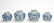 Four Chinese Export Blue & White Vases, Two Pairs - 2
