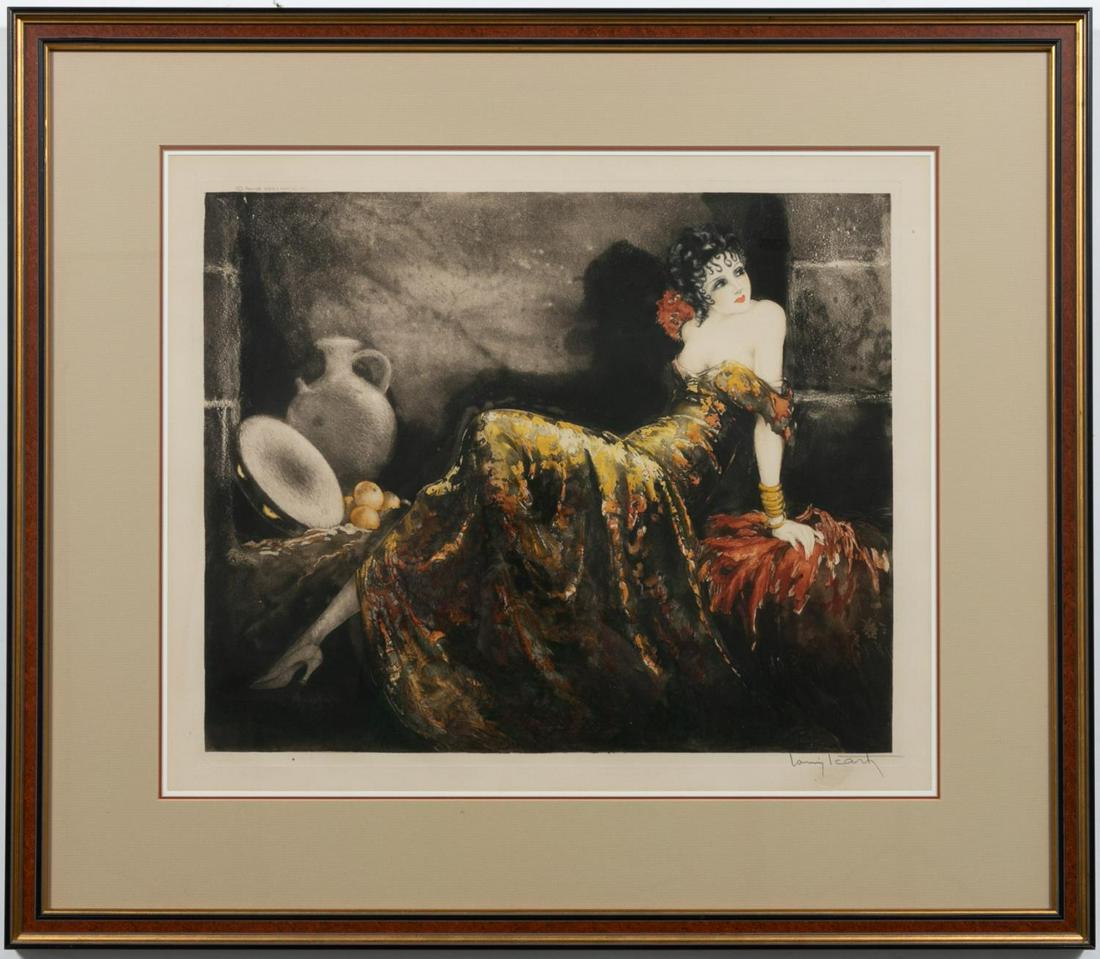 Louis Icart "Gitane" Signed Figural Etching (1 of 8)