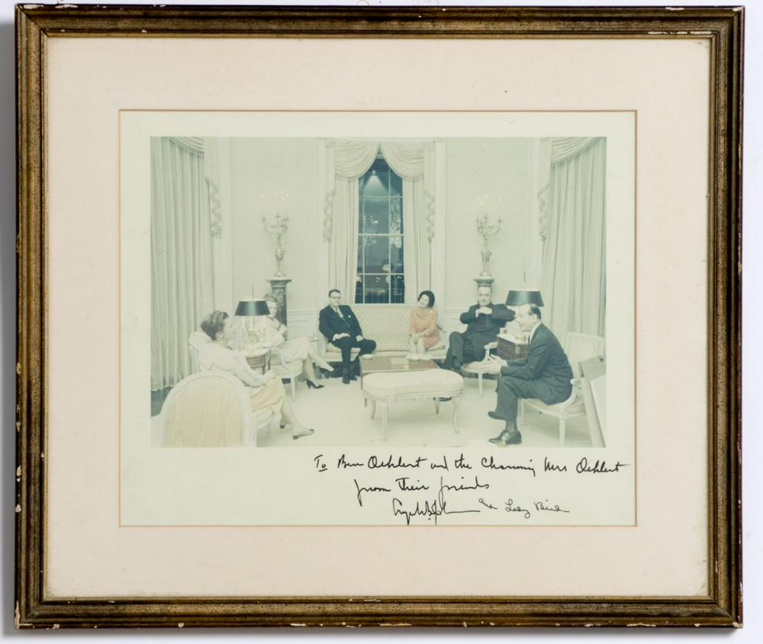 Autograph Photograph, Lyndon and Lady Bird Johnson (1 of 2)