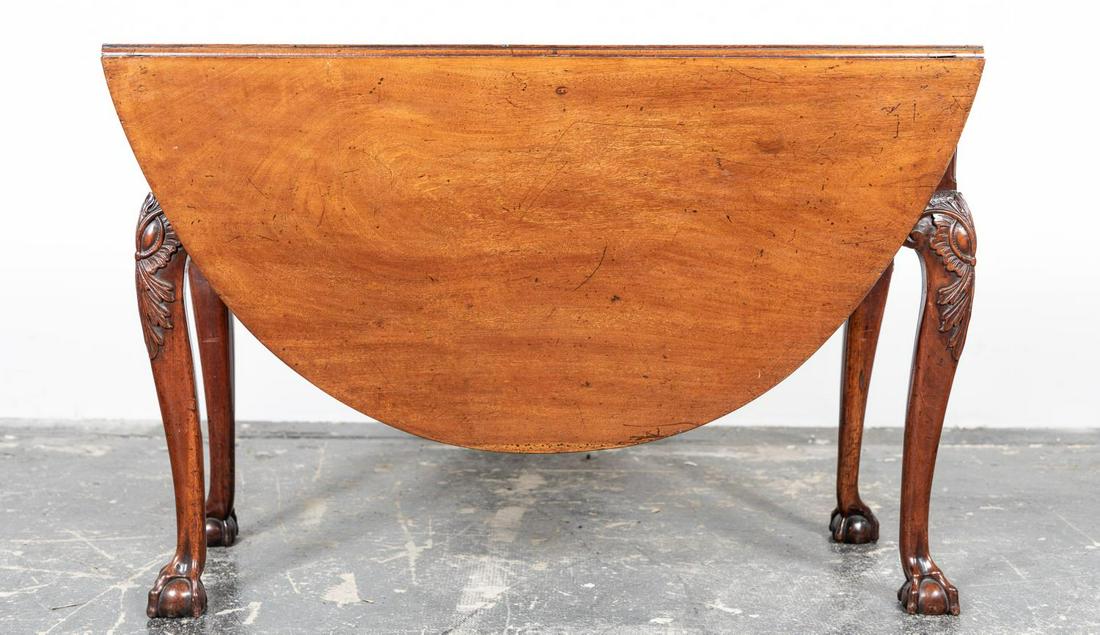 19th Century English Mahogany Drop Leaf Table (1 of 8)