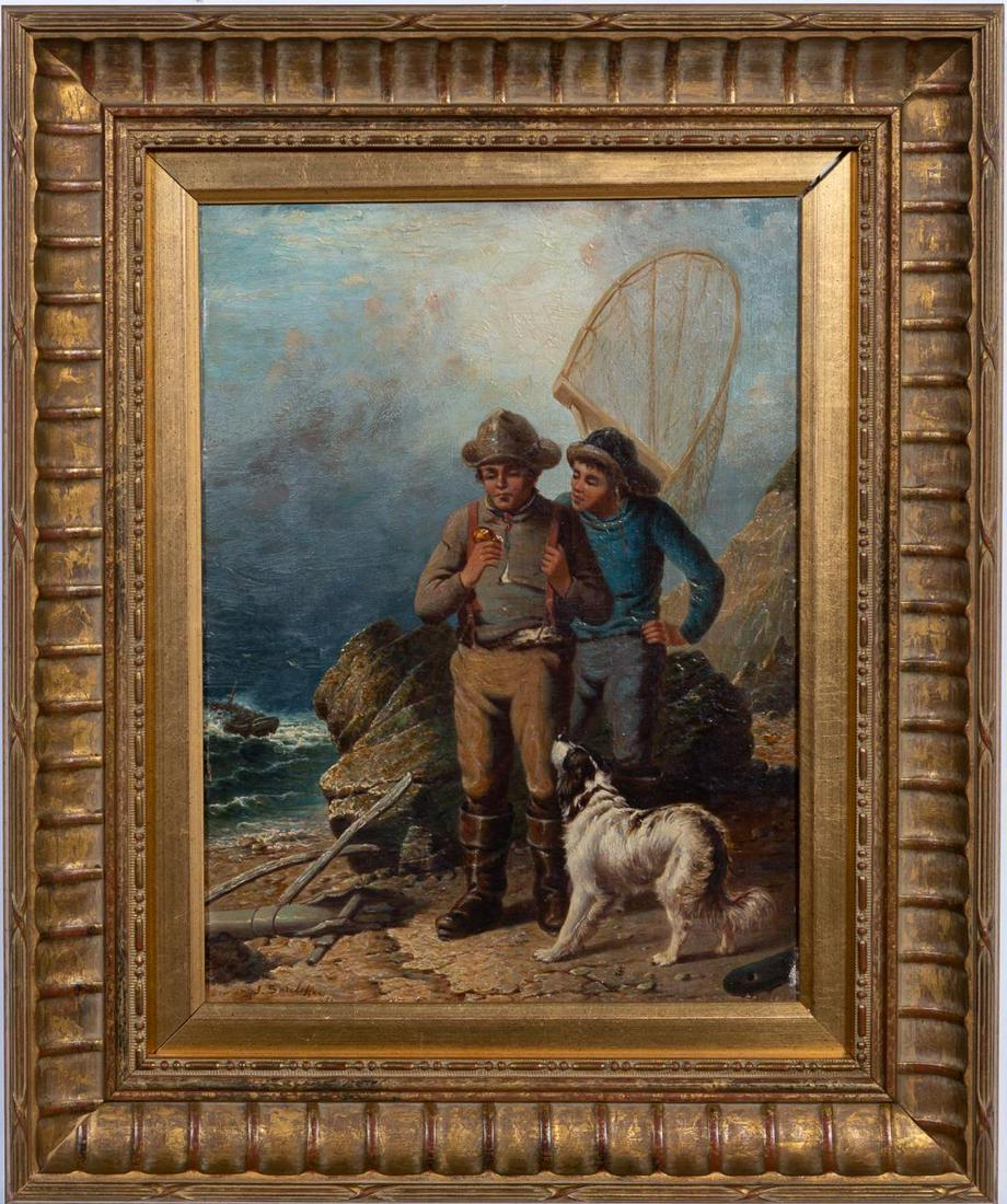 John Sutcliffe, "Low Tide Discovery" Oil on Canvas (1 of 3)