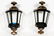 Pair of Painted Tole and Wood Wall Lanterns - 2
