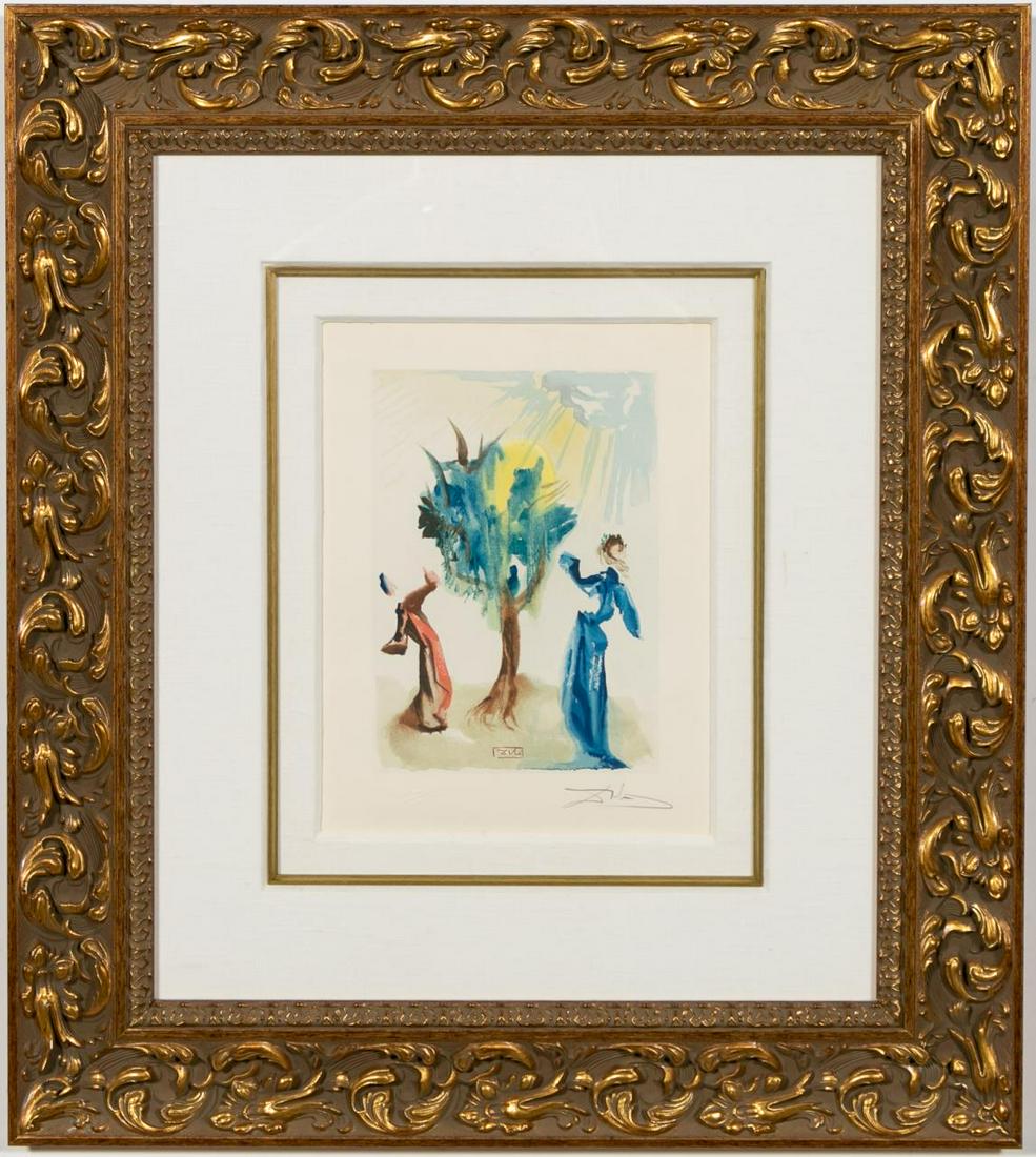 Dali Signed, "Tree of Chastisement" Lithograph (1 of 3)