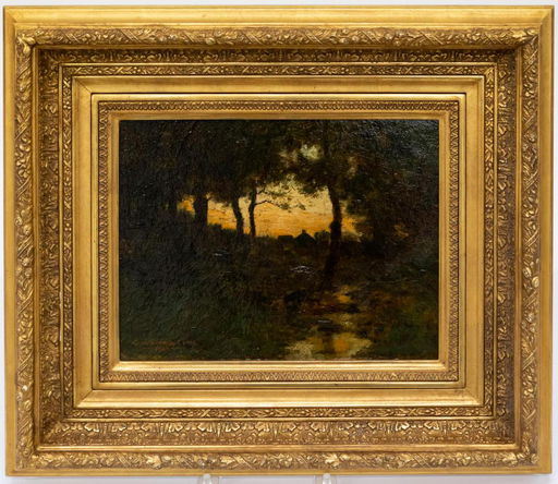 Charles W Eaton Evening At The Farm Oil 1889 Aug 25 2019