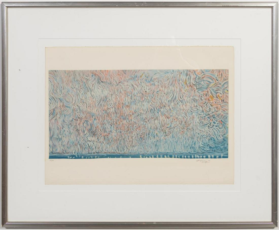 Mark Tobey "Scroll Of Liberty"  Lithograph, 1973 (1 of 3)