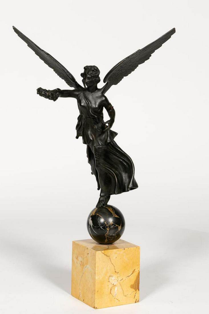 19th C. Grand Tour Bronze Winged Victory Figure (1 of 5)