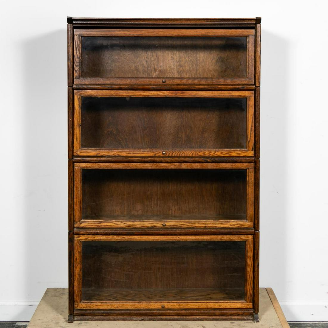 E. 20th Century Oak Barrister Four Stack Bookcase (1 of 5)