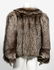 Vintage Ladies Chocolate-Silver Fox Fur Coat - 2