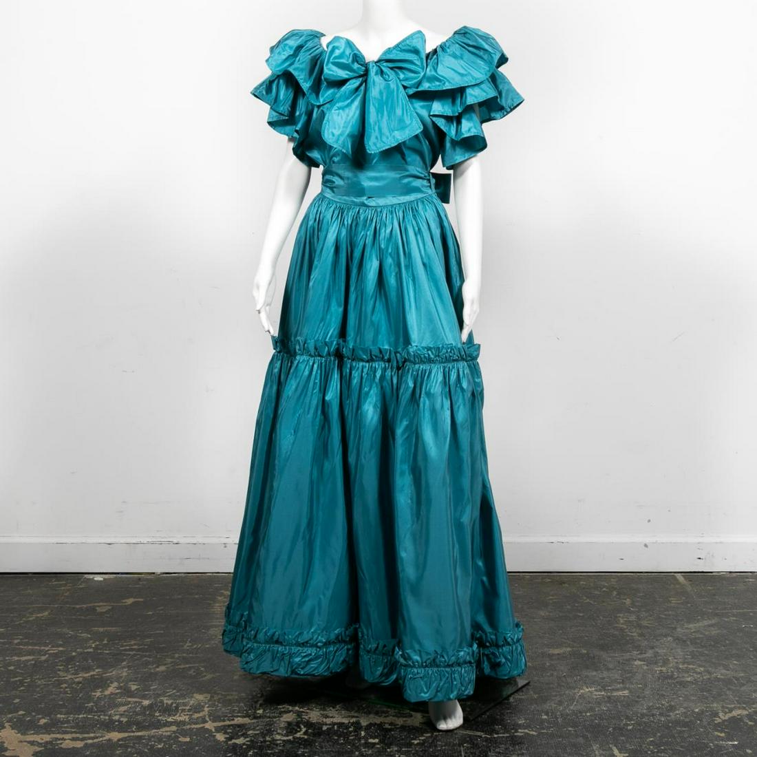 3pc Yves St. Laurent Light Blue Evening Ensemble (1 of 6)