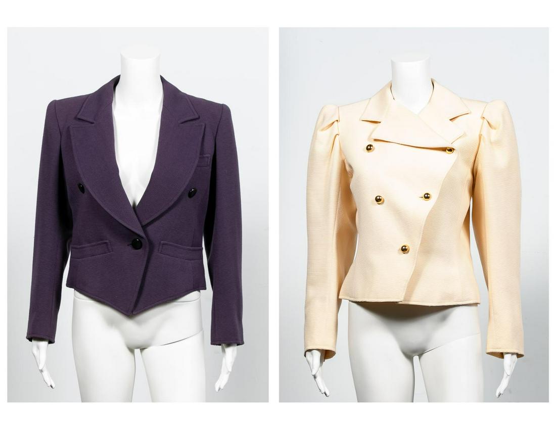 2 Vintage Yves Saint Laurent Wool Cropped Blazers (1 of 11)