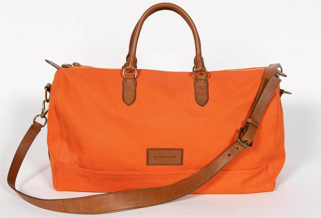 Ralph Lauren Orange Duffel Bag with Dust Bag (1 of 5)