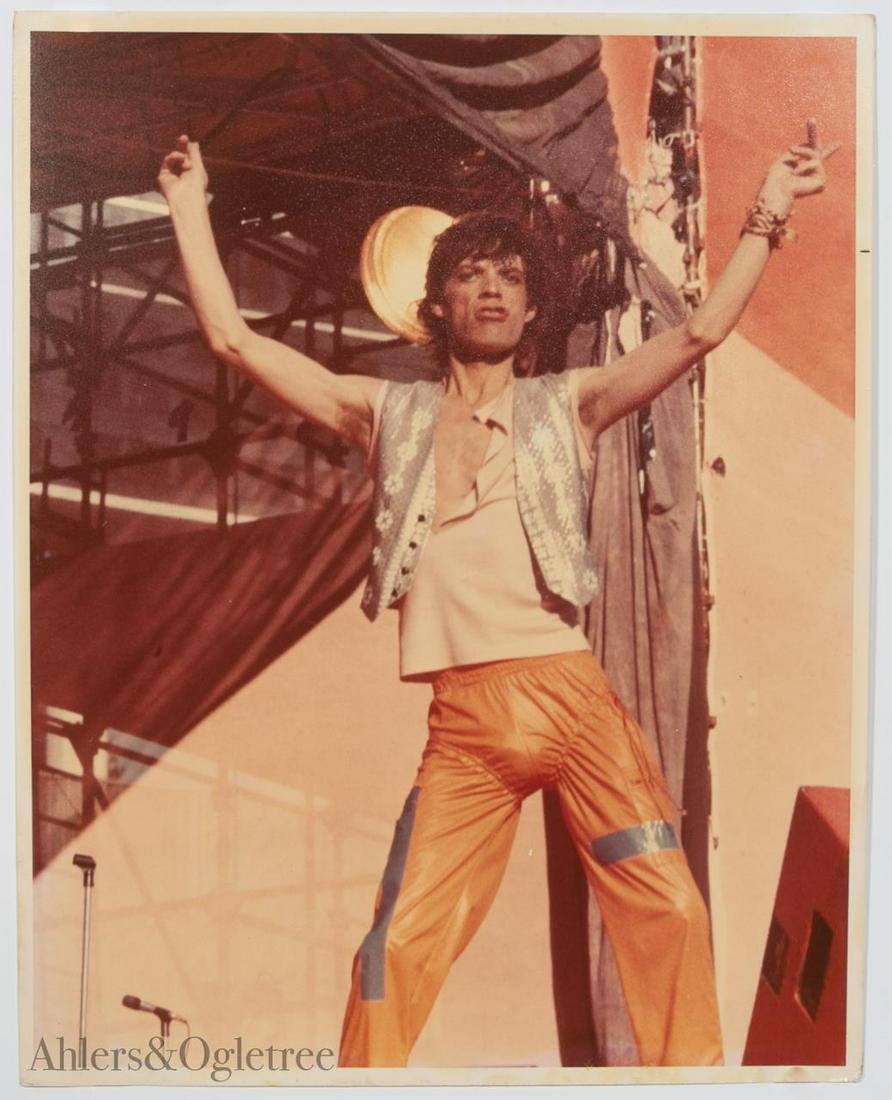 Attributed Greg Gaar, "Mick Jagger" Colored Photo (1 of 3)