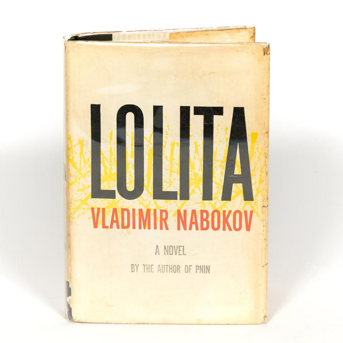 Vladimir Nabokov "Lolita", 1st American Edition: Vladimir Nabokov (Russian-American, 1899-1977), "Lolita." Published by G. P. Putnam's Sons, New York, 1955, 1st U.S. edition, 1st printing. Octavo, black/grey board cover with gilt lettering to spine,